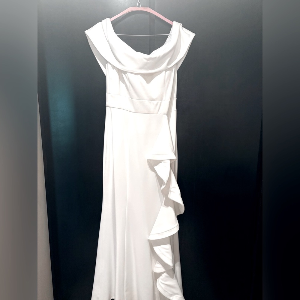 Besty & Adam white dress